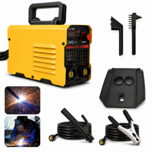 Mini spawarka inwertorowa MMA-315 315A z regulacją prądu do spawania elektrodowego.