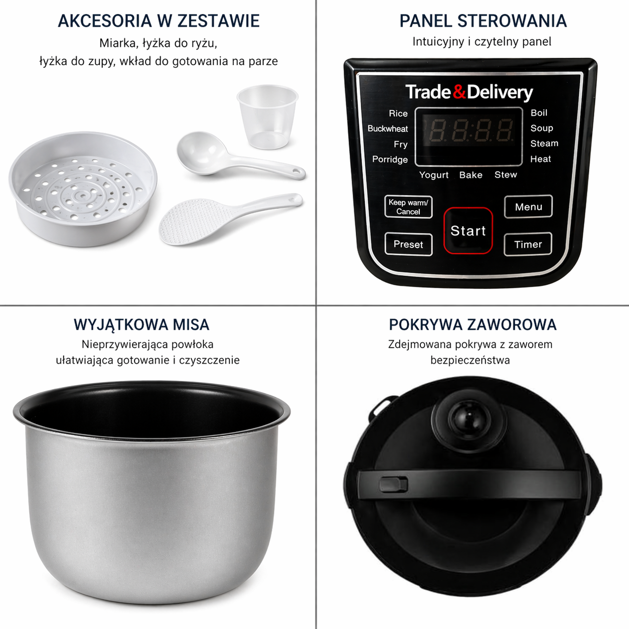 Wielofunkcyjna kuchenka elektryczna multicooker - obrazek 7