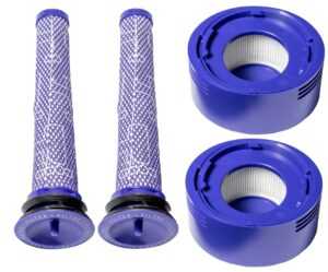 2x ZESTAW FILTRÓW DO DYSON V7 V8 FILTR WSTĘPNY + HEPA 967478-01 / 965661-01