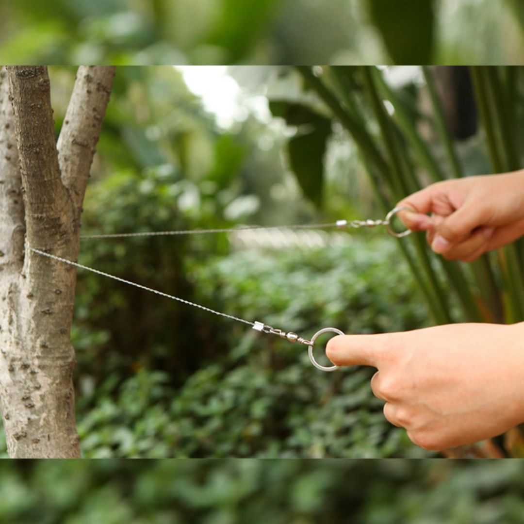 Piła strunowa survivalowa 70 cm ze stali nierdzewnej Trade&Delivery