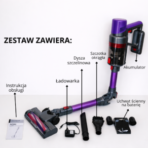 Odkurzacz bezworkowy z pojemnikiem 0,8L Trade&Delivery