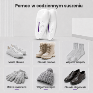 Osuszacz obuwia z perforowaną obudową Trade&Delivery Osuszacz obuwia z perforowaną obudową Trade&Delivery