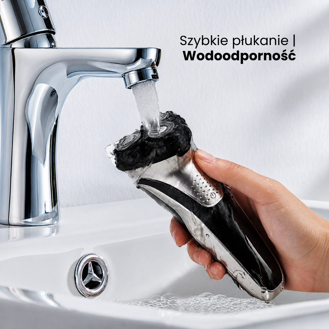 Golarka elektryczna z trzema głowicami i wysuwanym trymerem Trade&Delivery