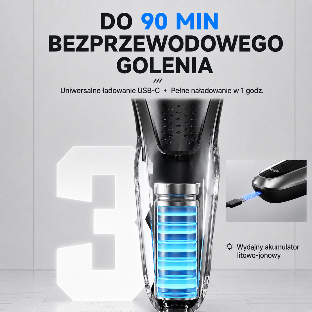 Bezprzewodowa golarka do brody i zarostu Trade&Delivery
